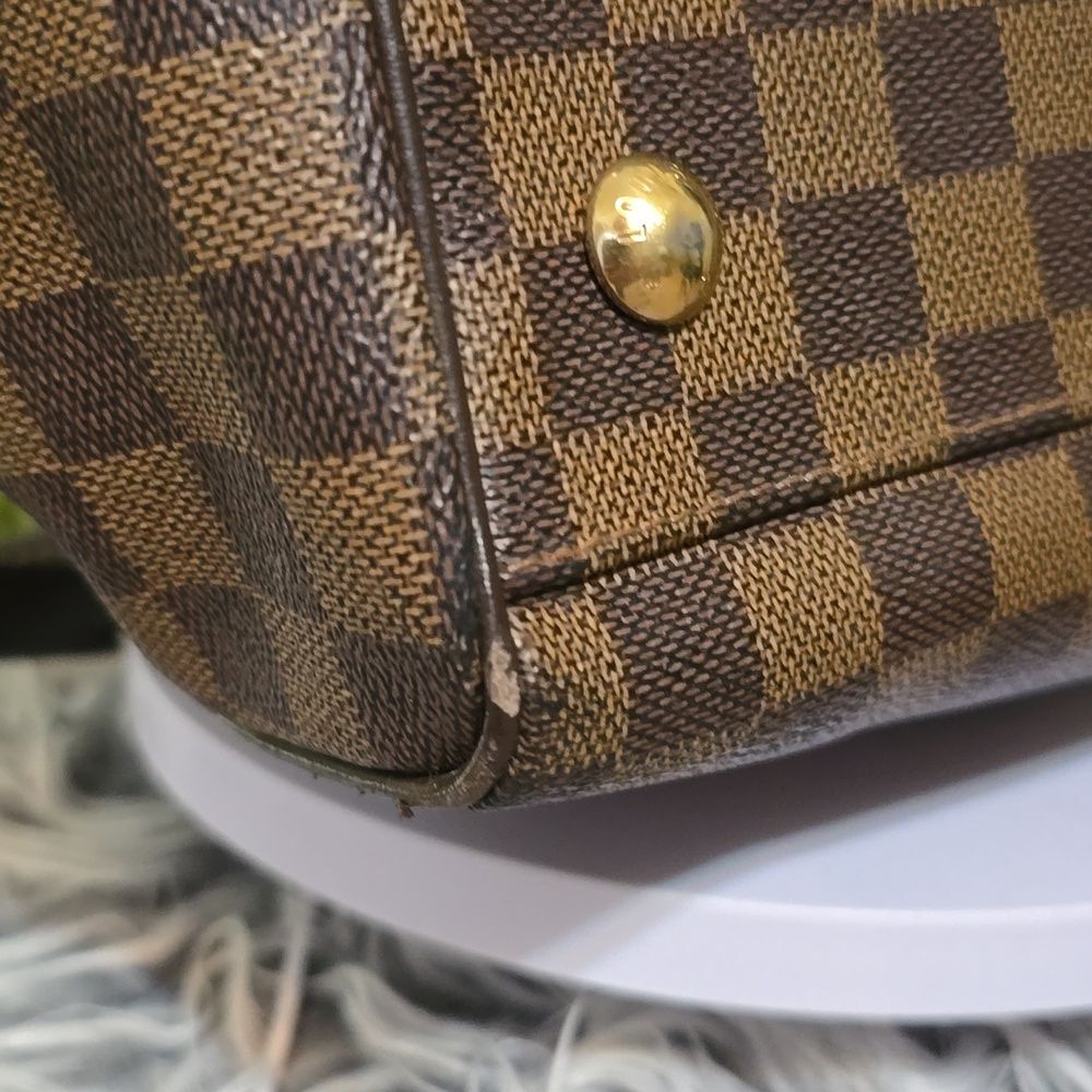 Louis Vuitton Trevi PM Damier Ebene Canvas Satchel Bag/W Crossbody Strap & COA - Picture 13 of 16